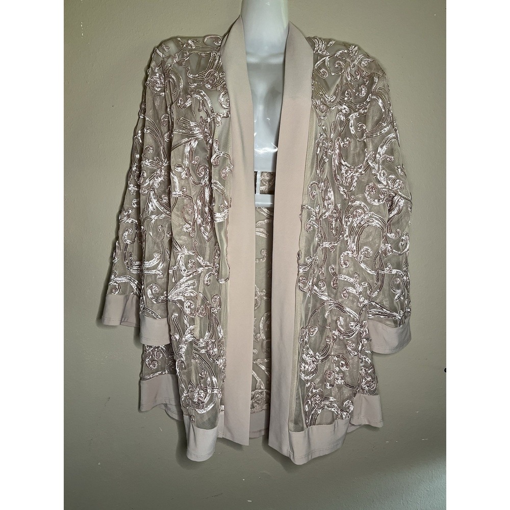 R & M Richard's Sheer Dress Jacket Size Medium